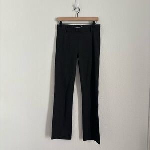 Betabrand Women's Size Small Petite Gray Straight Leg Classic Dress Yoga Pant